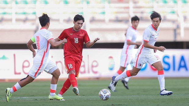 Футбол: Вьетнам обыграл Гонконг со счетом 5:1 в отборочном матче Кубка Азии до 20 лет hinh anh 2