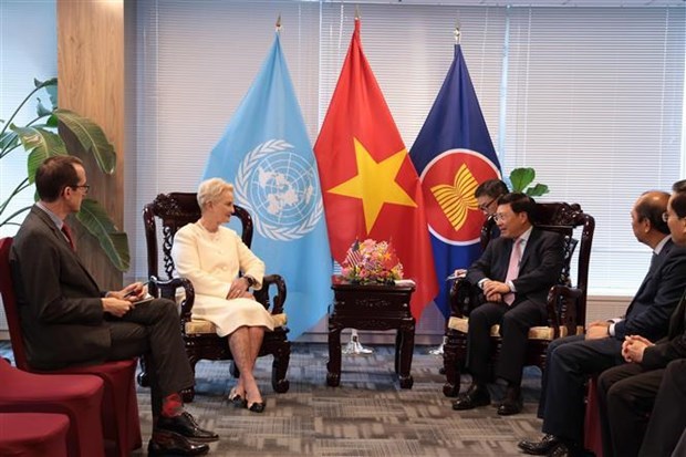 Заместитель премьер-министра встретился с иностранными официальными лицами, чтобы продвигать связи Вьетнама с партнерами hinh anh 3