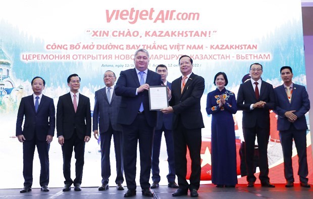 Vietjet открывает прямые реисы между Вьетнамом и Казахстаном hinh anh 1