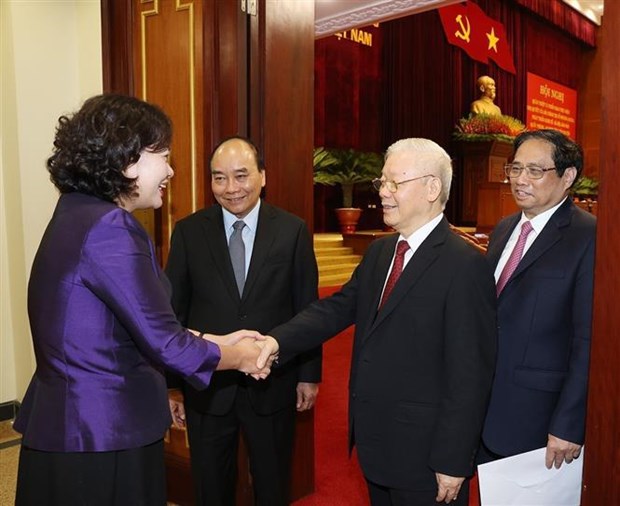 Генеральныи секретарь Партии Нгуен Фу Чонг требует сотрудничества, чтобы помочь Центральному нагорью развиваться быстрее и устоичивее hinh anh 2