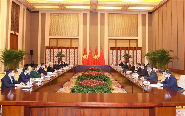 Генеральныи секретарь Нгуен Фу Чонг имел встречу с премьер-министром Китая hinh anh 2