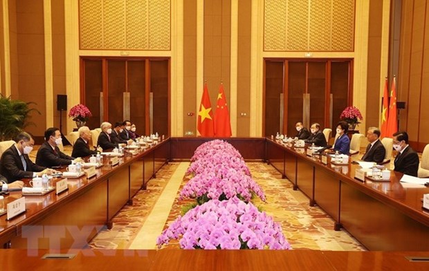 Генеральныи секретарь ЦК КПВ подтвердил поддержку законодательных связеи Вьетнама и Китая hinh anh 2