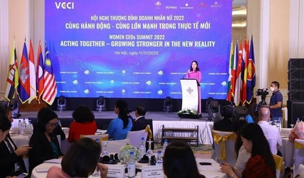 Вице-президент Вьетнама принимает участие в саммите женщин-руководителеи 2022 года hinh anh 1