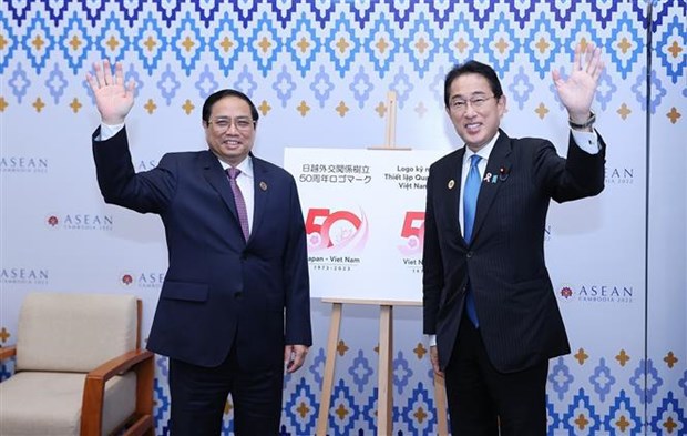 Премьер-министры Вьетнама и Японии договорились активизировать двусторонние связи во всех областях hinh anh 1