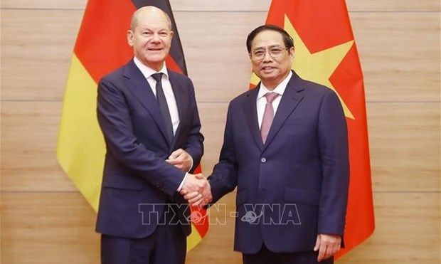 Немецкие СМИ освещают поездку канцлера во Вьетнам hinh anh 1
