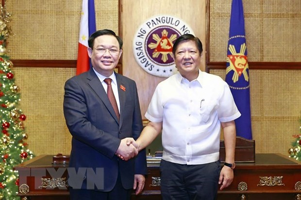 Председатель НC Выонг Динь Хюэ встретился с президентом Филиппин hinh anh 1