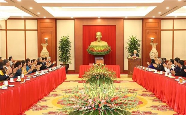 Генеральныи секретарь Нгуен Фу Чонг: Повысить роль Отечественного фронта, удовлетворяя ожидание народа hinh anh 2