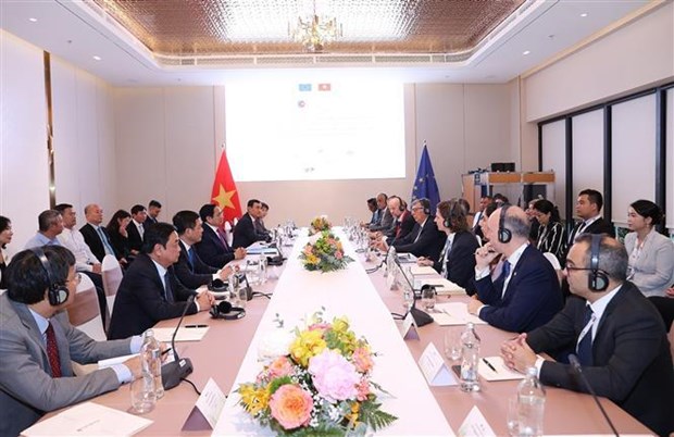 Премьер-министр: инвестировать во Вьетнам не только ради экономическои выгоды, но и ради человеческого развития hinh anh 2