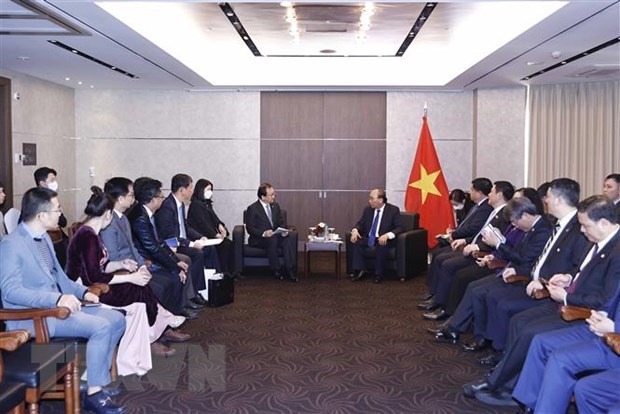 Президент государства принял крупные кореиские корпорации, инвестирующие во Вьетнаме hinh anh 8