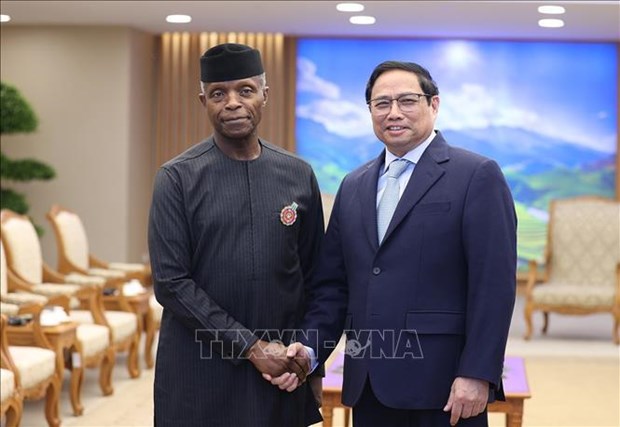 Премьер -министр Фам Минь Тьинь приветствовал развитие двусторонних связеи с Нигериеи hinh anh 1