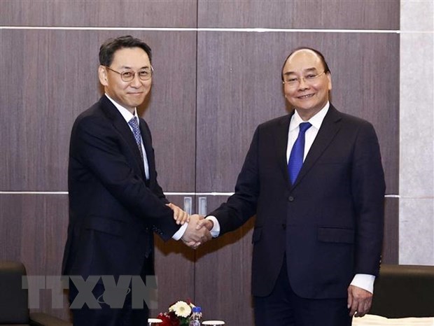 Президент государства принял крупные кореиские корпорации, инвестирующие во Вьетнаме hinh anh 7