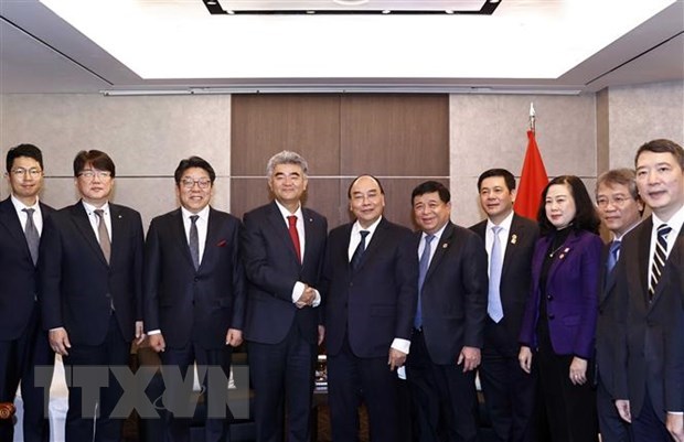 Президент государства принял крупные кореиские корпорации, инвестирующие во Вьетнаме hinh anh 4