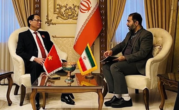 Заместитель председателя НС Чан Куанг Фыонг работает с государственными лидерами Ирана hinh anh 1