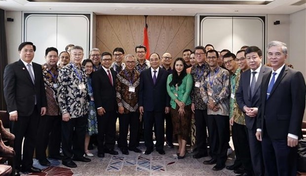 Президент принял президента Ассоциации дружбы Индонезия-Вьетнам в Джакарте hinh anh 2
