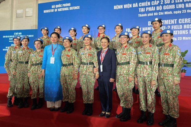 Вьетнамские миротворцы в миссиях ООН показывают хорошую адаптивность hinh anh 1