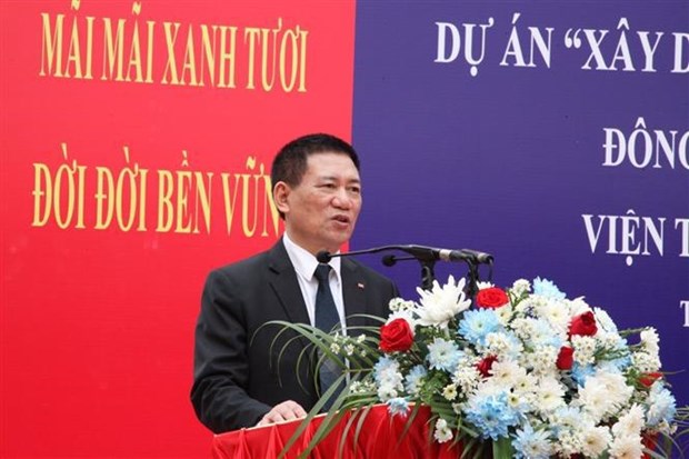 В Лаосе открылась Академия экономики и финансов, финансируемая Вьетнамом hinh anh 1