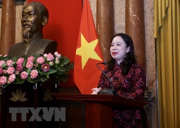 Г-жа Во Тхи Ань Суан, вице-президент государства стала исполняющеи обязанности президента страны hinh anh 1