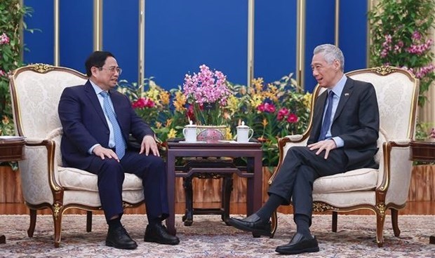 Премьер-министры Вьетнама и Сингапура провели переговоры в Сингапуре hinh anh 2