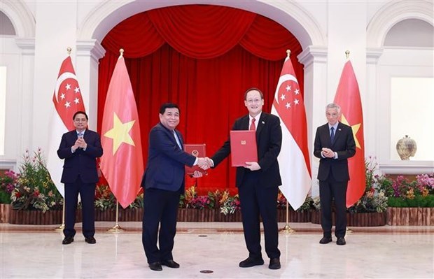 Премьер-министры Вьетнама и Сингапура провели переговоры в Сингапуре hinh anh 3