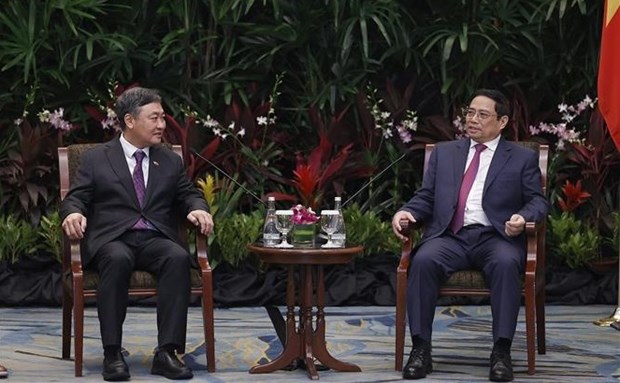 Премьер-министр Фам Минь Тьинь принял ведущие компании Сингапура hinh anh 1
