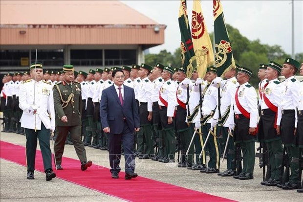 Премьер-министр Фам Минь Тьинь начинал официальныи визит в Брунеи-Даруссалам hinh anh 2