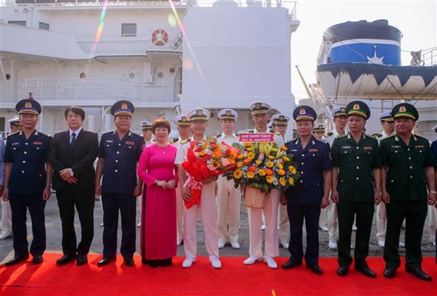 Патрульныи корабль береговои охраны Японии прибыл в Дананг hinh anh 2