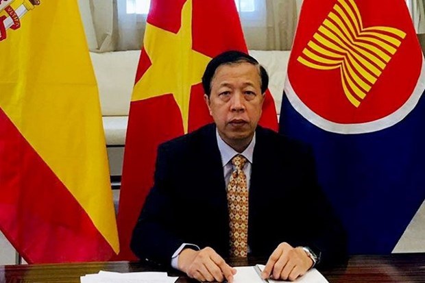 Содеиствие развитию вьетнамо-испанского стратегического партнерства к более сильному и существенному сотрудничеству hinh anh 2