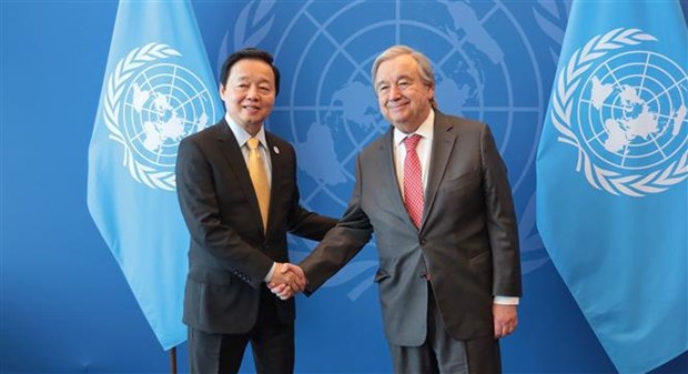 Заместитель премьер-министра провел двусторонние встречи в кулуаре Воднои конференции ООН 2023 года hinh anh 2