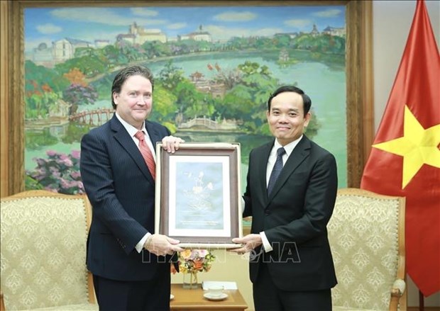 Заместитель премьер-министра Чан Лыу Куанг принял посла США во Вьетнаме Марка Э. Кнаппера hinh anh 2