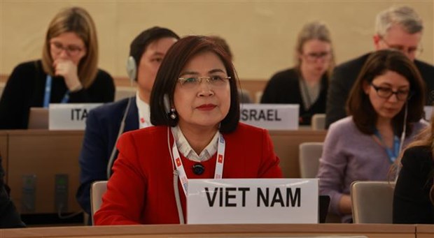Совет ООН по правам человека принял резолюцию, предложенную и подготовленную Вьетнамом hinh anh 1