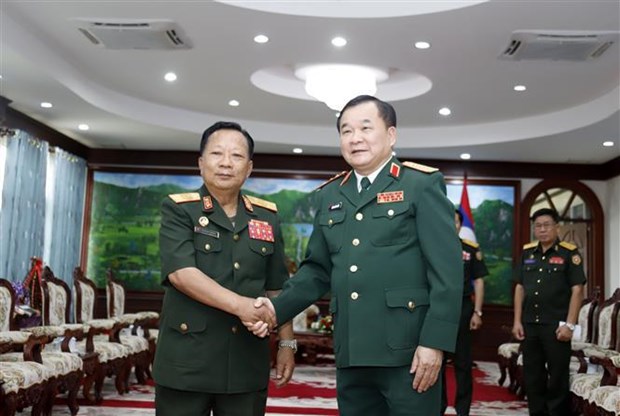 Вьетнам и Лаос укрепляют оборонное сотрудничество hinh anh 1