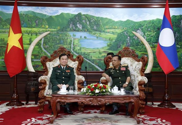 Вьетнам и Лаос укрепляют оборонное сотрудничество hinh anh 2