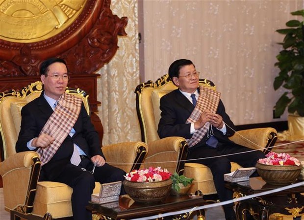 Министр иностранных дел: Вьетнам всегда придает большое значение дружбе и всестороннему сотрудничеству с Лаосом hinh anh 1