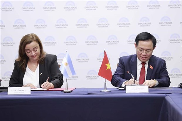 Подписано Соглашение о сотрудничестве между Национальными собраниями Вьетнама и Аргентины hinh anh 1
