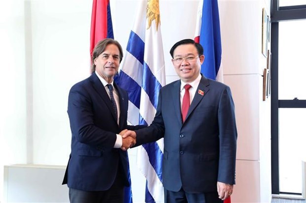 Председатель НС Вьетнама встретился с президентом Уругвая hinh anh 1