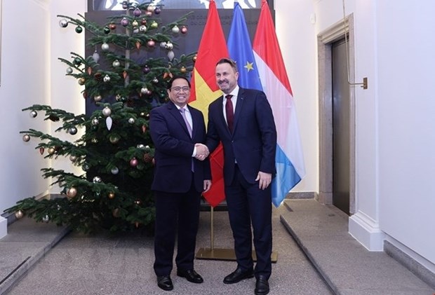 Визит премьер-министра Люксембурга направлен на углубление двустороннеи дружбы и сотрудничества hinh anh 1