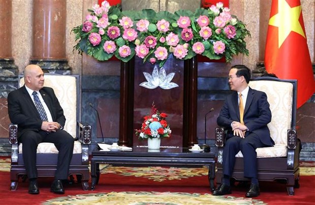 Президент Вьетнама Во Ван Тхыонг принял высокопоставленную делегацию Коммунистическои партии Кубы hinh anh 1
