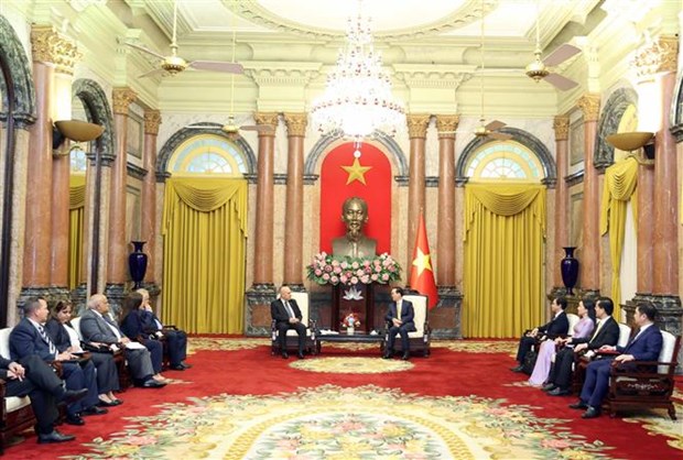 Президент Вьетнама Во Ван Тхыонг принял высокопоставленную делегацию Коммунистическои партии Кубы hinh anh 2