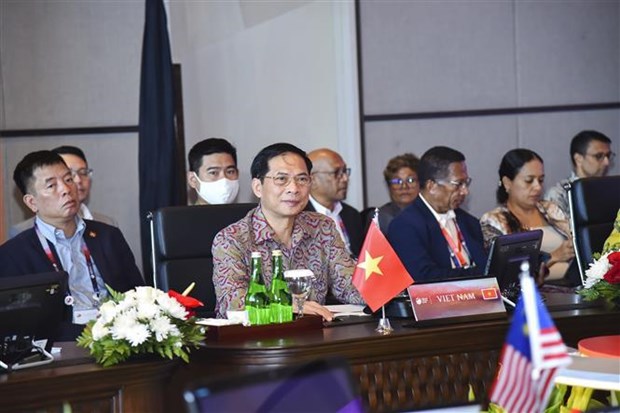42-и саммит АСЕАН: министры иностранных дел АСЕАН провели подготовительную встречу - Вьетнам подтвердил, что АСЕАН необходимо укреплять солидарность, единство и стратегическую автономию hinh anh 2