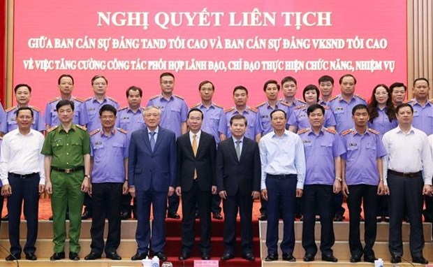 Президент провел рабочее совещание с Верховнои народнои прокуратурои hinh anh 1