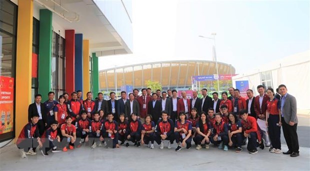 SEA Games 32: Вьетнамская спортивная делегация плказывает роль посланника мира hinh anh 2