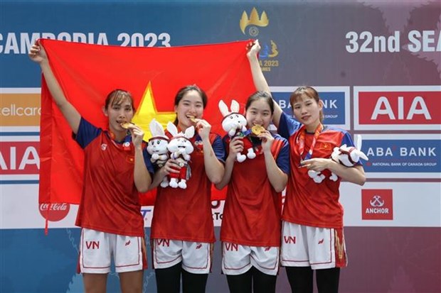 SEA Games 32: впечатляющие, удачные Игры вьетнамского спорта hinh anh 1