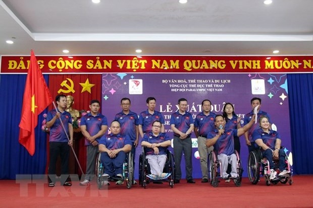 Состоялась церемония проводов вьетнамскои команды на ASEAN Para Games 12 hinh anh 1