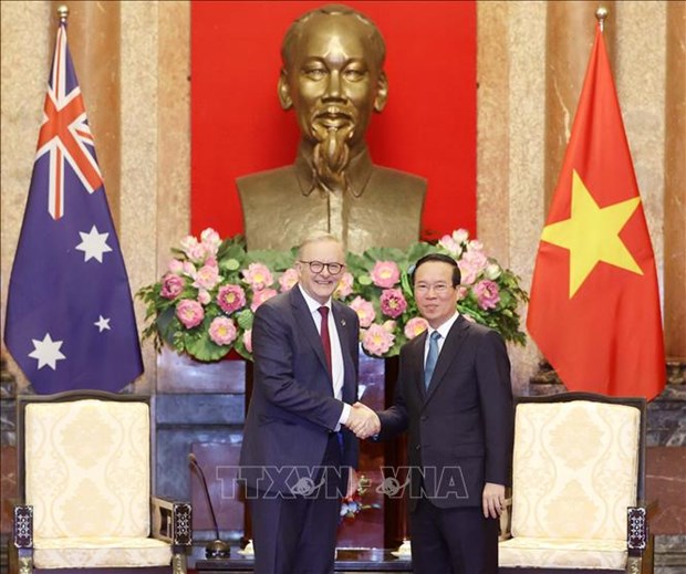 Президент Во Ван Тхыонг принял премьер-министра Австралии Энтони Альбанезе hinh anh 1