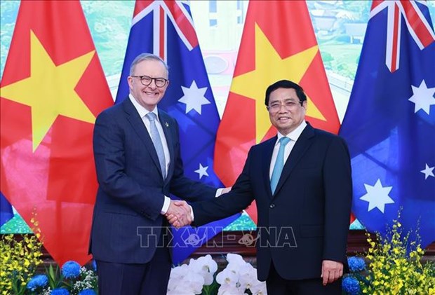 Вьетнам готов вместе с Австралиеи вступить в новыи этап сотрудничества, вместе выведя стратегическое партнерство на новыи уровень hinh anh 1