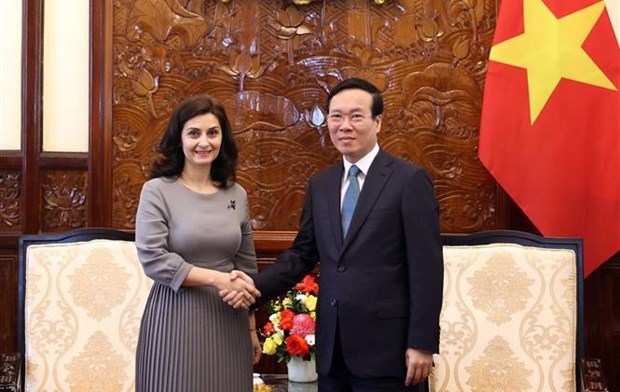 Президент Во Ван Тхыонг принял посла Болгарии hinh anh 1