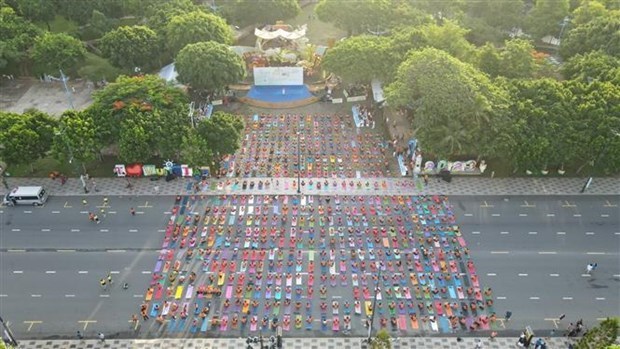 Международныи день иоги отмечается в Бариа - Вунгтау hinh anh 1