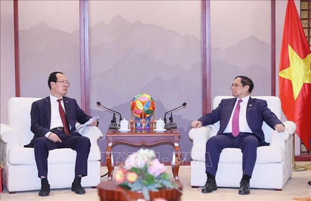 Премьер-министр Фам Минь Тьинь принял руководителеи ведущих экономических групп Китая hinh anh 2
