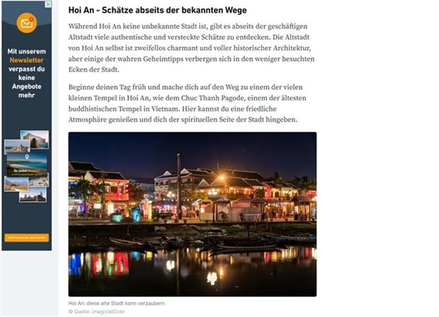 В СМИ Германии рассказывается об уникальных туристических направлениях во Вьетнаме hinh anh 2