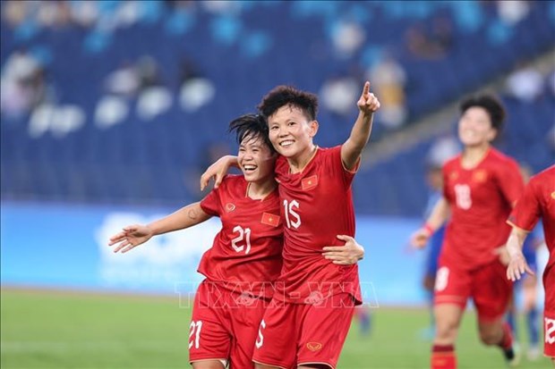 ASIAD-2023: женская сборная Вьетнама выиграла стартовыи матч у Непала hinh anh 1